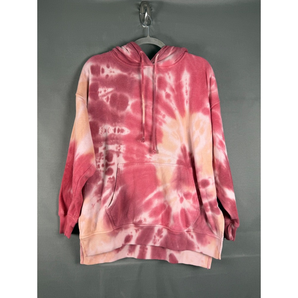 American Eagle Hoodie Womens XS Pink Orange Tie Dye Jegging Fit Pullover